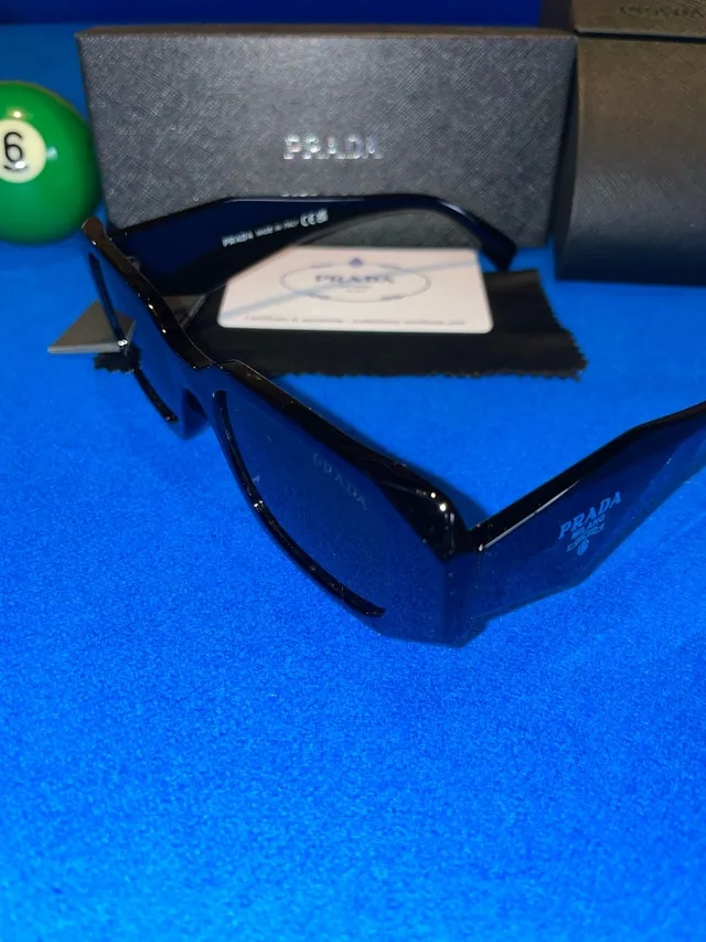 Prada PR 17WS Black Sunglasses Worn Once! With Receipt!