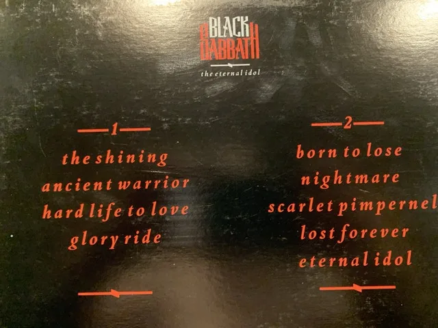 Black Sabbath - the eternal idol Cover (G) Vinyl (Ex) image indicator(5)
