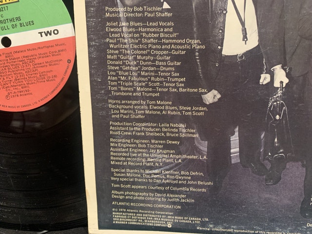 Blues Brothers Original vinyl LP - G condition - photo 5