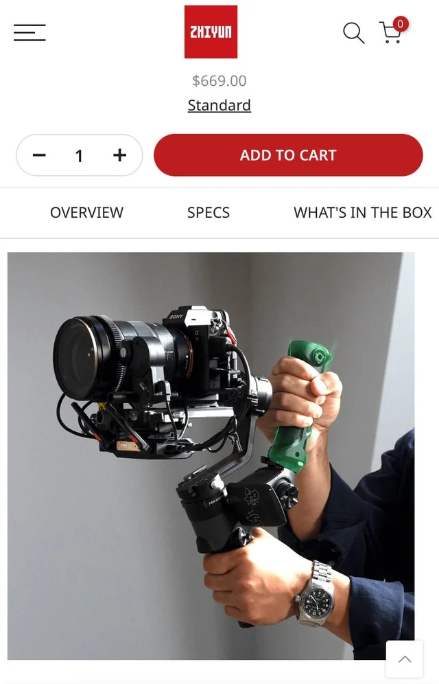 Pro Gimbal Zhiyun Weebill 2