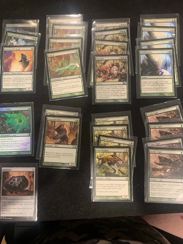 MTG BUDGET Wild Green Cards Set Lot image indicator(2)