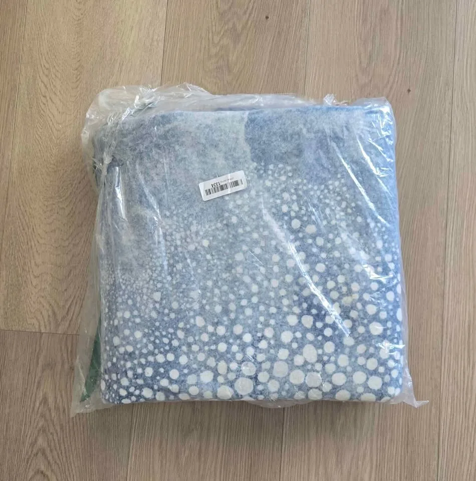 New - Modern Abstract 5x7ft Area Rug, Blue image indicator(7)