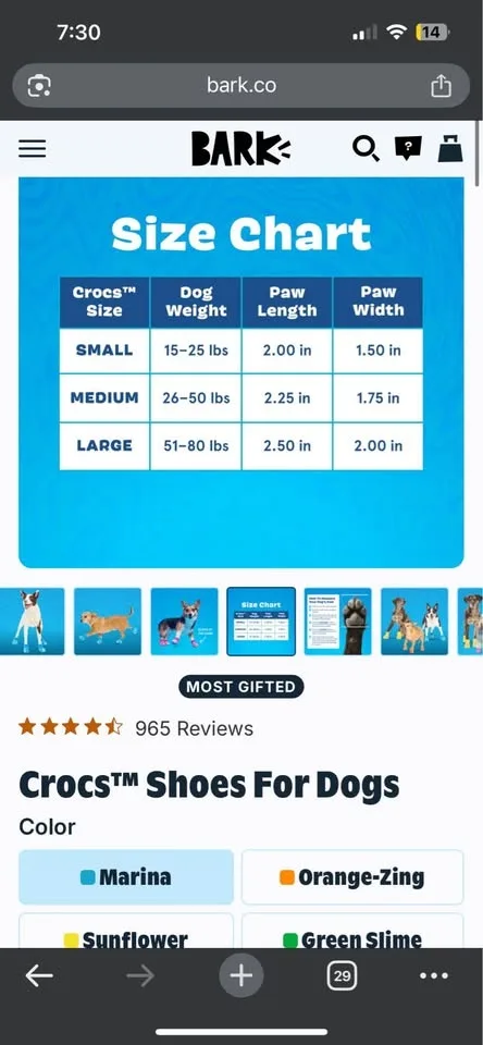 Croc dog shoes brand new image indicator(5)