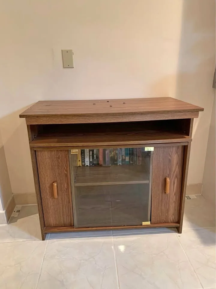 TV stand or desk, multi purpose table, laminate wood