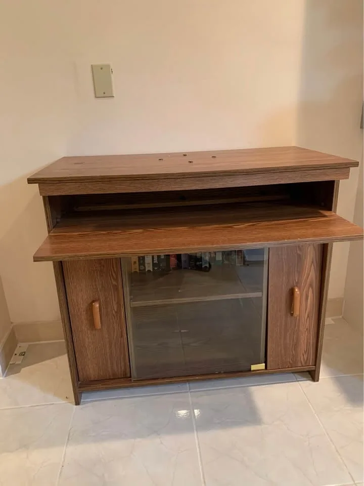 TV stand or desk, multi purpose table, laminate wood image indicator(7)