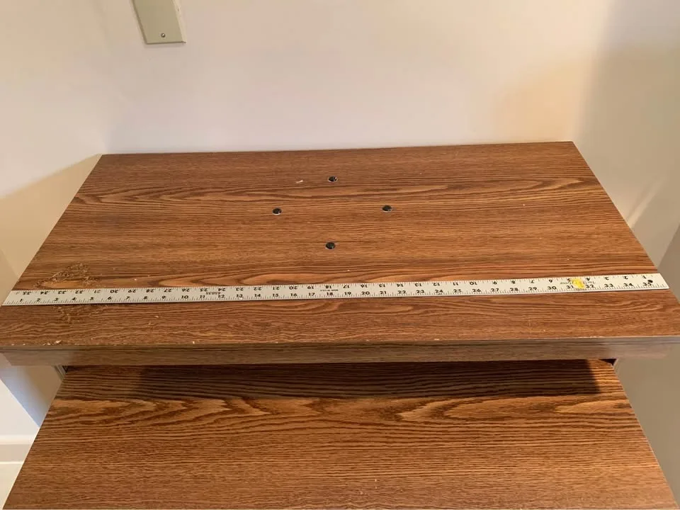 TV stand or desk, multi purpose table, laminate wood image indicator(10)