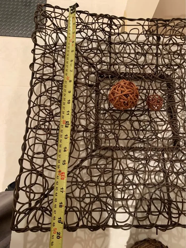 Wicker baskets for decor or flower arrangements - four baskets image indicator(9)