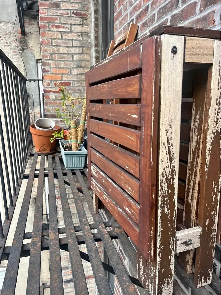 IKEA APPLARO patio set table + 2 chairs