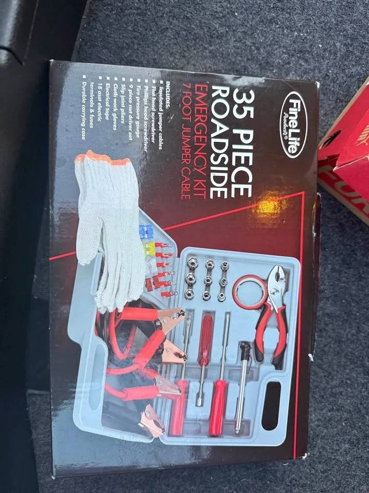 35 pieces roadside kit for emergency (Sealed)