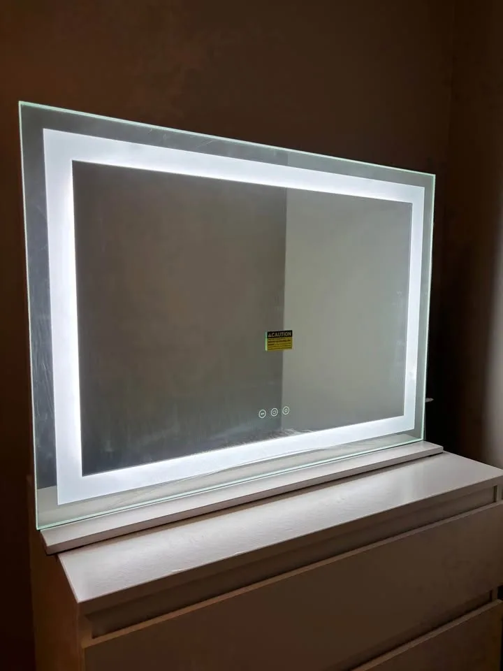 LED Vanity Mirror with lights 28" x 20" image indicator(2)