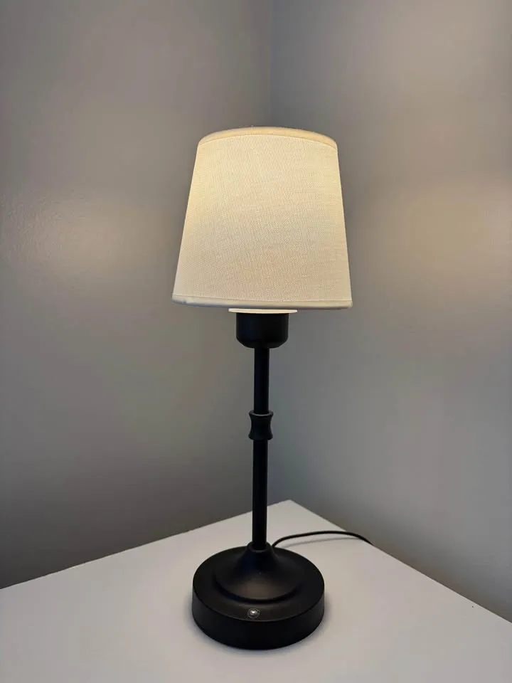 Pair of Cordless Table Lamps, 3 Colors Steples image indicator(2)