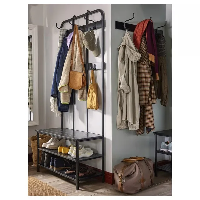 IKEA Coat Rack with Shoe Storage Bench image indicator(2)