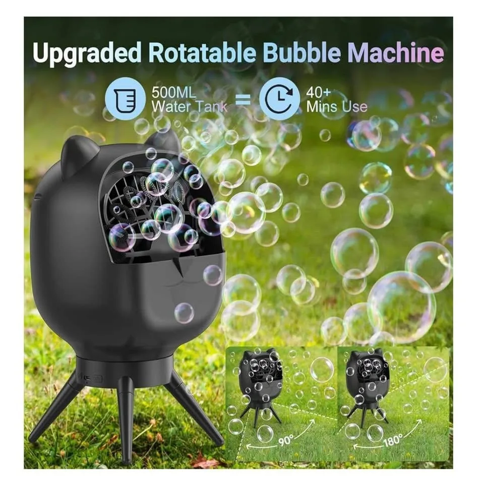 Rechargeable Bubble Machine for Kids Toddlers image indicator(2)