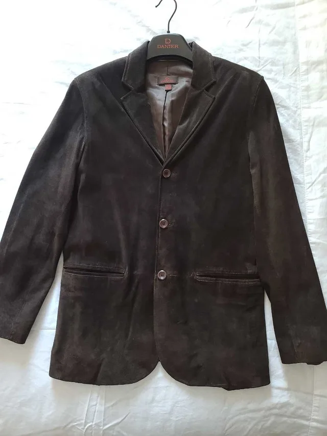 Danier Leather Men’s Brown Suede Blazer - Medium