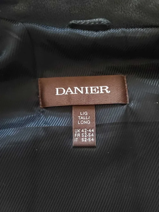 Danier Leather - Men's Blue Suede Winter Jacket Size Large Tall image indicator(4)