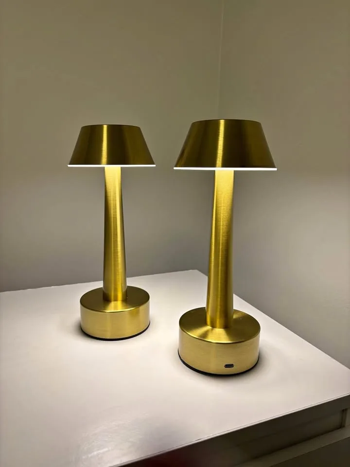 Set of 2 Rechargeable Cordless LED Table Lamps
