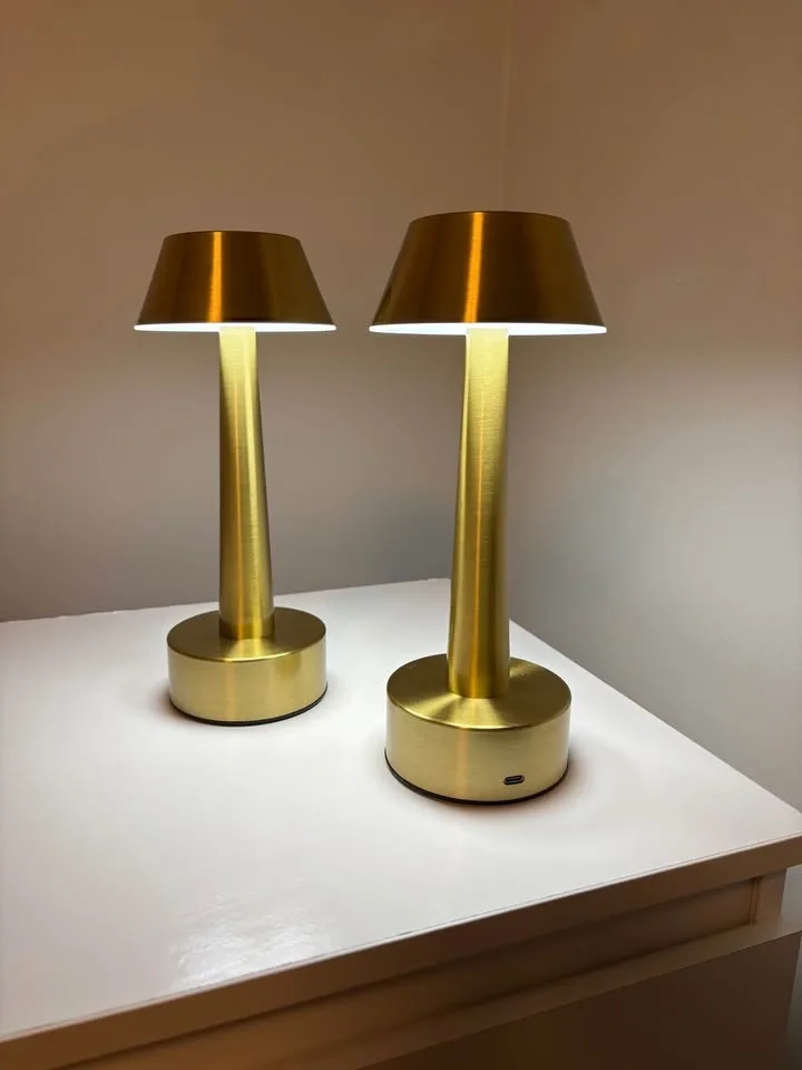 Set of 2 Rechargeable Cordless LED Table Lamps image indicator(2)