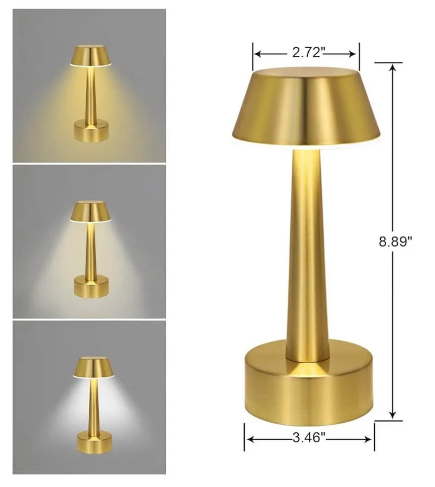 Set of 2 Rechargeable Cordless LED Table Lamps image indicator(3)