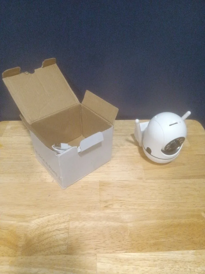 1080P Security Camera Wired, Baby Monitor with 360° Pan/Tilt, 2-