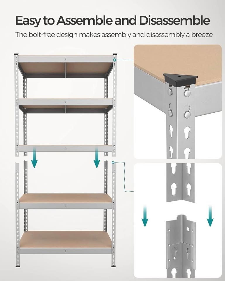 SONGMICS 5-Tier Storage Shelving Unit - Brand New - photo 2