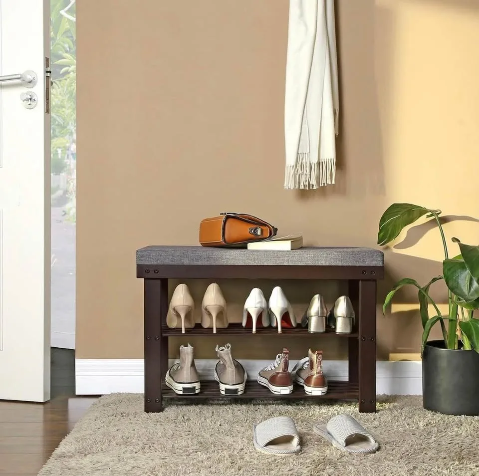 🪵 SONGMICS Bamboo Shoe Bench — Brand New image indicator(4)