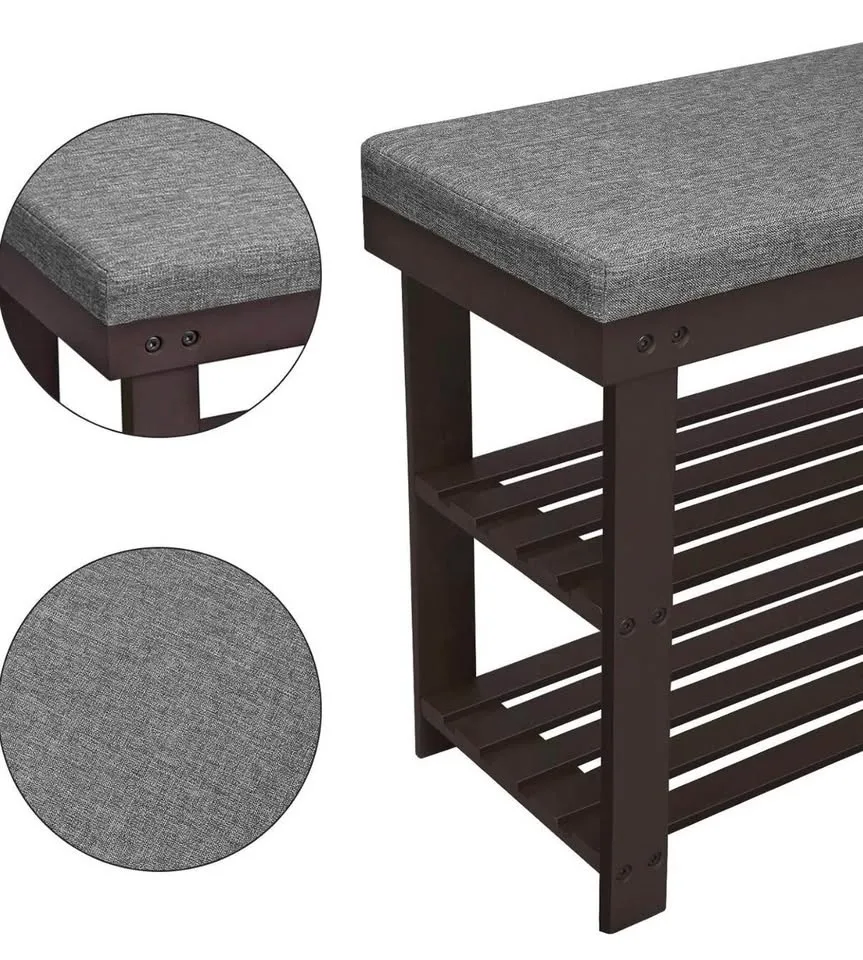 🪵 SONGMICS Bamboo Shoe Bench — Brand New image indicator(5)