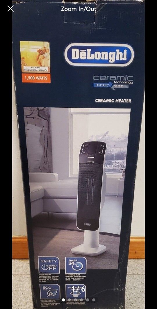 DeLonghi Tower Ceramic Heater - NEW - photo 4