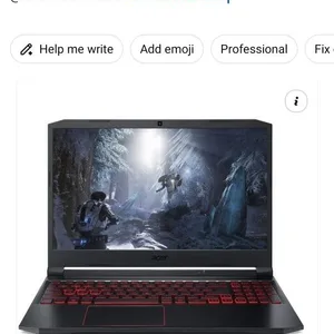 Acer Nitro 5 Gaming Laptop, i5, 32GB RAM, GTX 1050 Ti