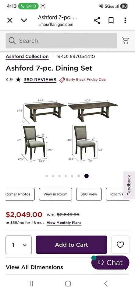 Ashford 7-pc. Dining Set
