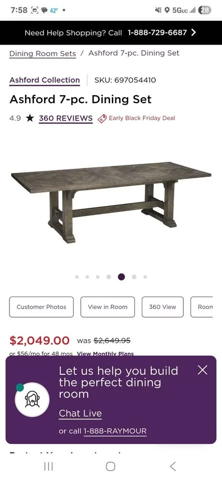 Ashford 7-pc. Dining Set image indicator(3)