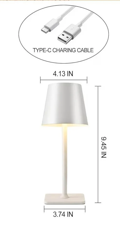 Set of 2 Quntis Cordless Table Lamp image indicator(3)