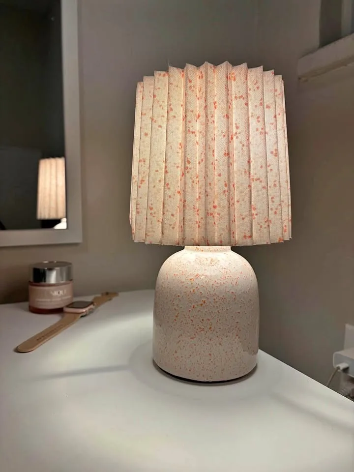 Pair of Mini printed table lamps
