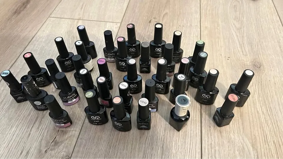 35 pcs uv nail gel polish’s and colored uv builder gels