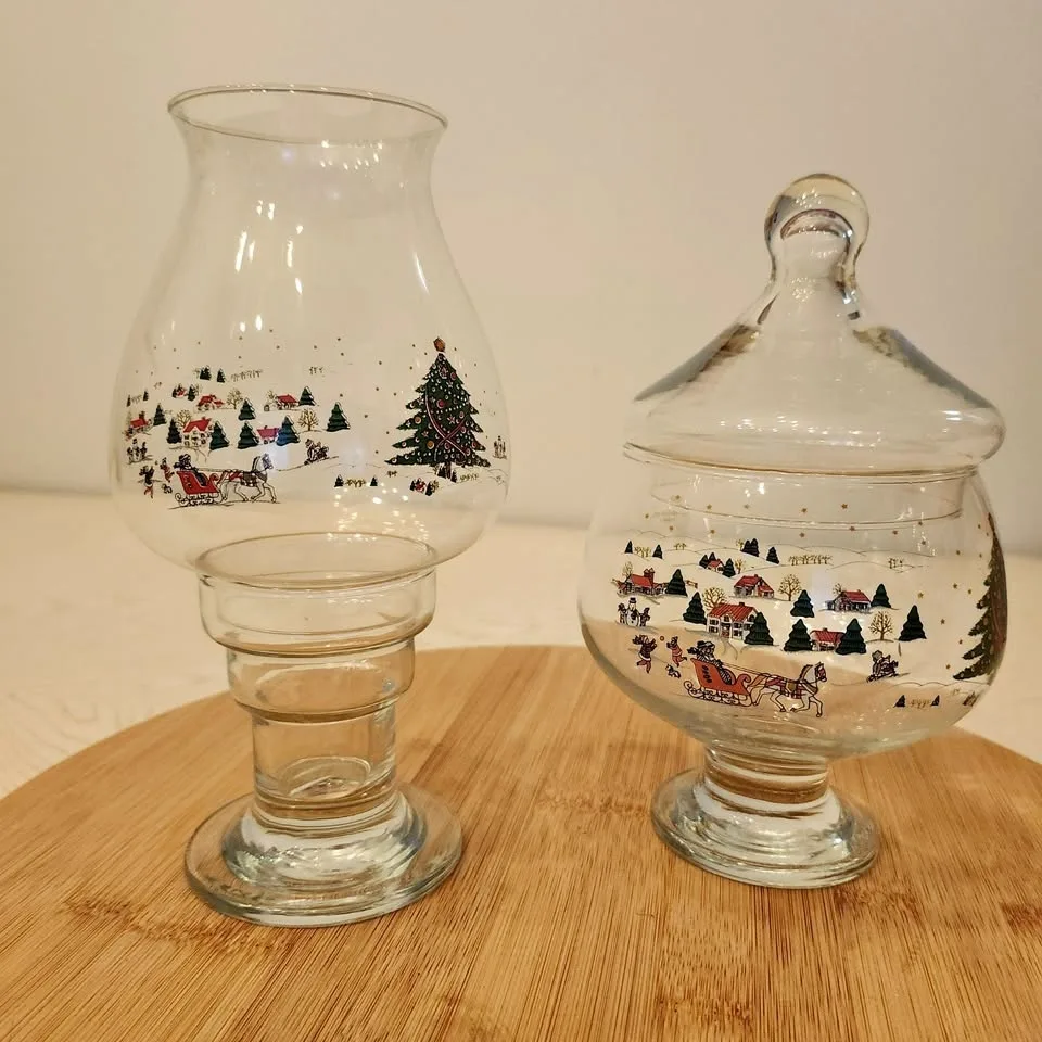 Christmas Candy Jar, Tealight Candle Holder, Decorative Bowls