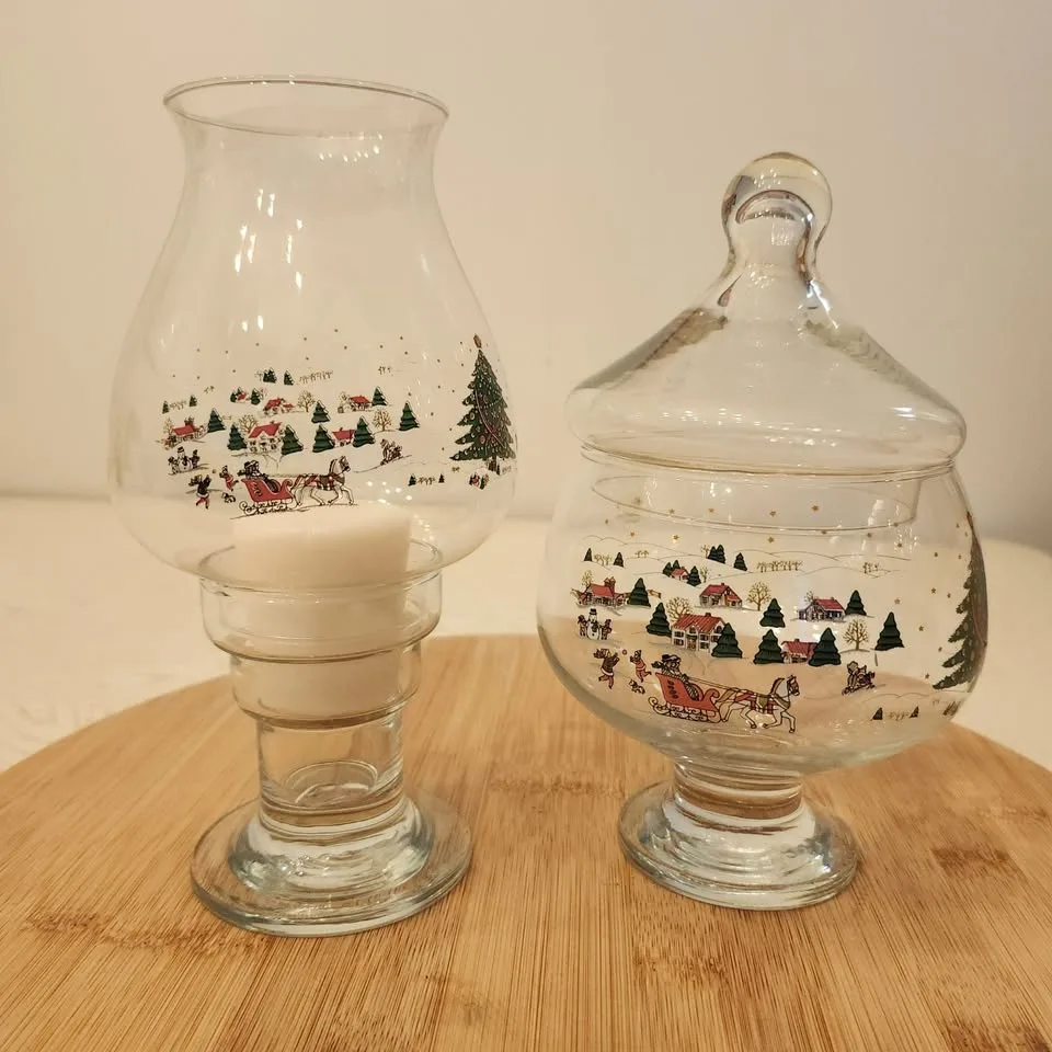 Christmas Candy Jar, Tealight Candle Holder, Decorative Bowls image indicator(6)