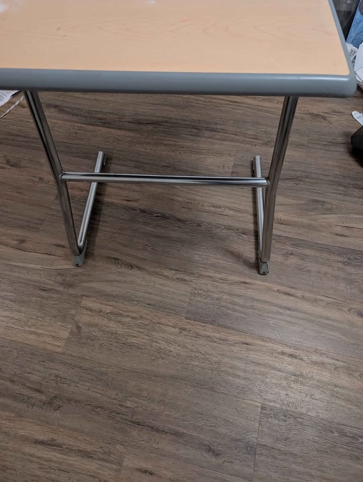 Modern Steel Leg Bedside/Study Table – 26"L x 20"W x 29.5"H - photo 2