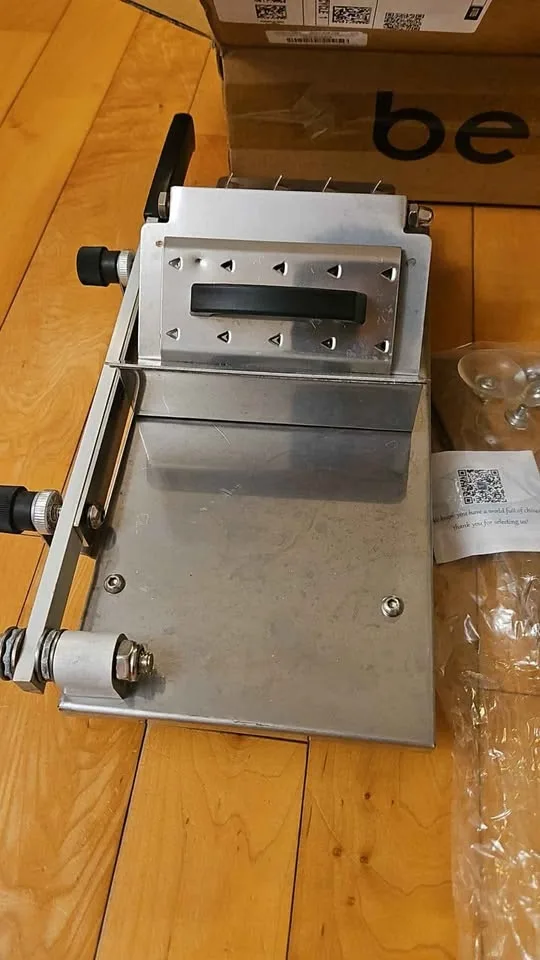 Stainless Steel Manual Frozen Meat Slicer image indicator(2)