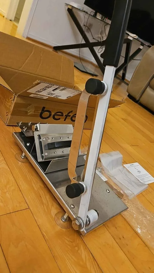 Stainless Steel Manual Frozen Meat Slicer image indicator(3)