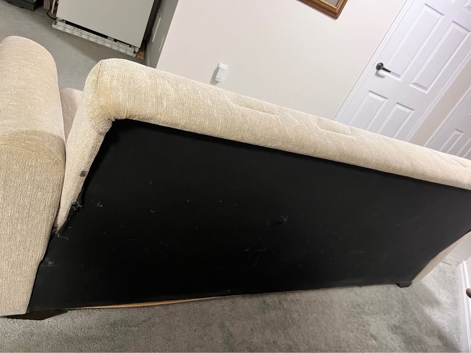 Beige Convertible 3 seater Sofa Bed with Storage - photo 5
