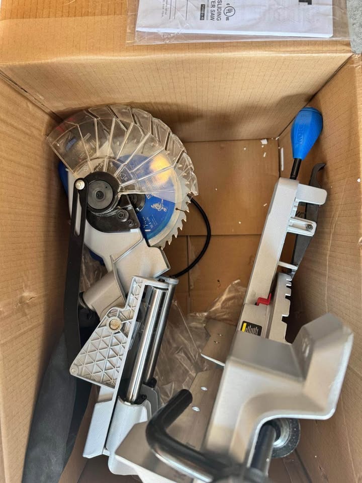 Kobalt 7-1/4” Sliding Miter Saw - Like New - photo 2