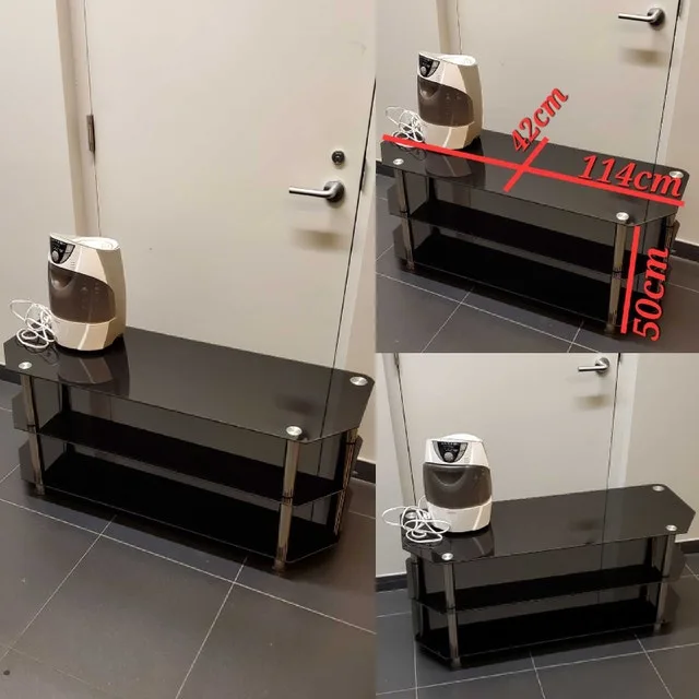 ➡️ AVF SDC1140-A Glass, Chrome TVStand 55-Inch image indicator(5)