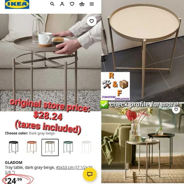 ➡️ Ikea Gladom Tray Table