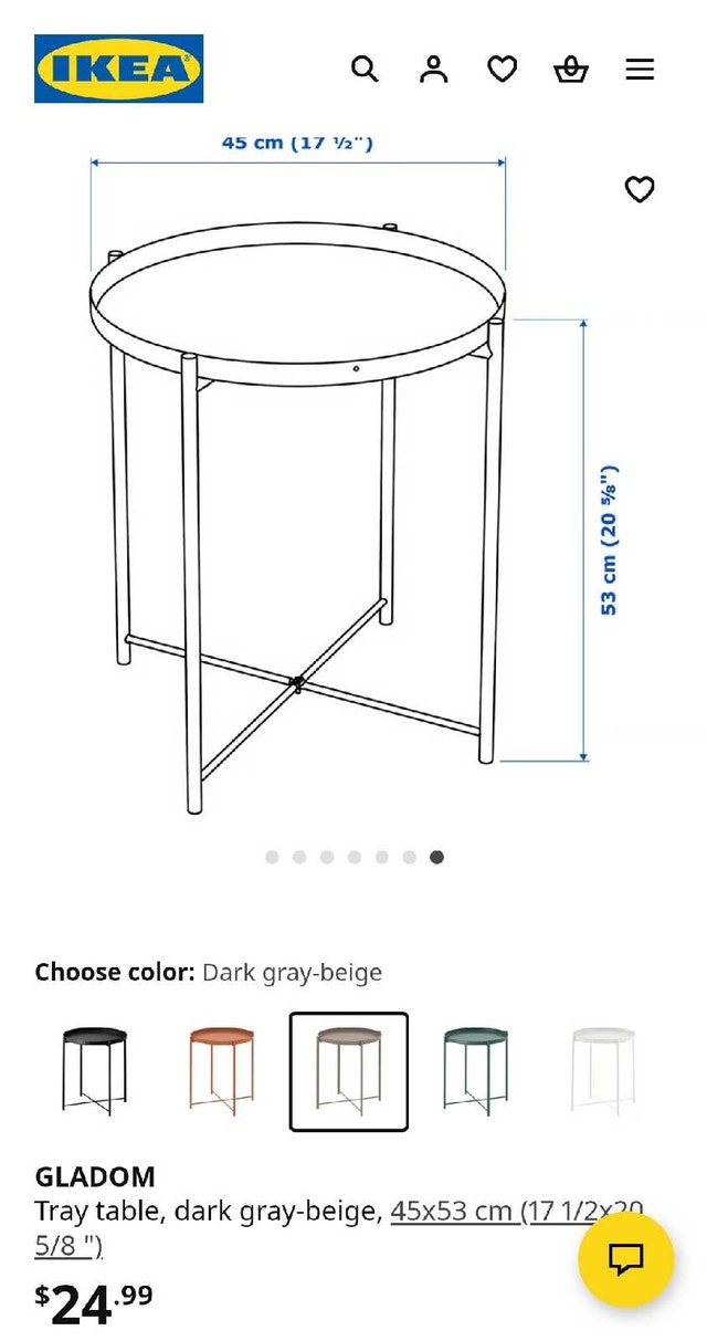 ➡️ Ikea Gladom Tray Table - photo 4