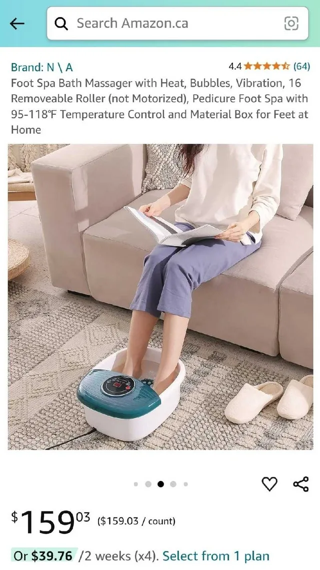 ➡️ MaxKare Foot Spa Bath Massager w. Heat Bubbles Vibration image indicator(6)