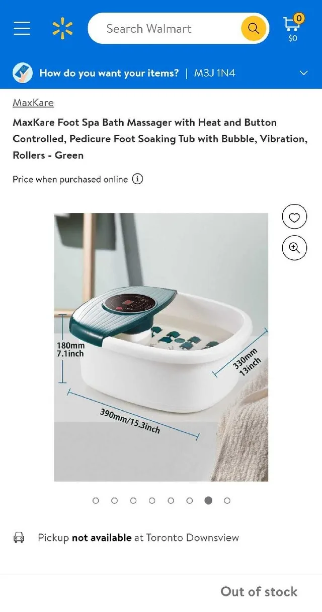 ➡️ MaxKare Foot Spa Bath Massager w. Heat Bubbles Vibration image indicator(7)