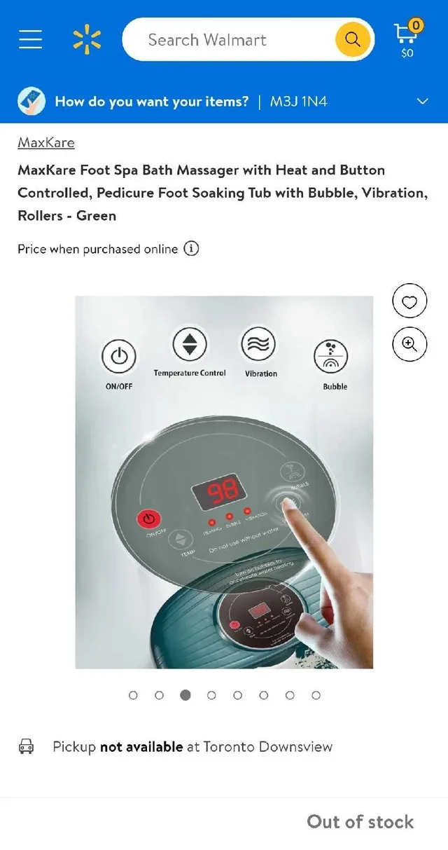 ➡️ MaxKare Foot Spa Bath Massager w. Heat Bubbles Vibration image indicator(8)