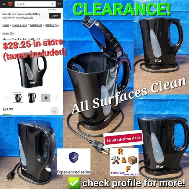 ➡️ Master Chef Kettle 1.7L Capacity