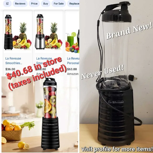 ➡️ LaReveuse Smoothies Blender Personal Size 300Watts, 18 oz
