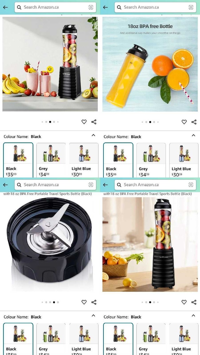 ➡️ LaReveuse Smoothies Blender Personal Size 300Watts, 18 oz - photo 5
