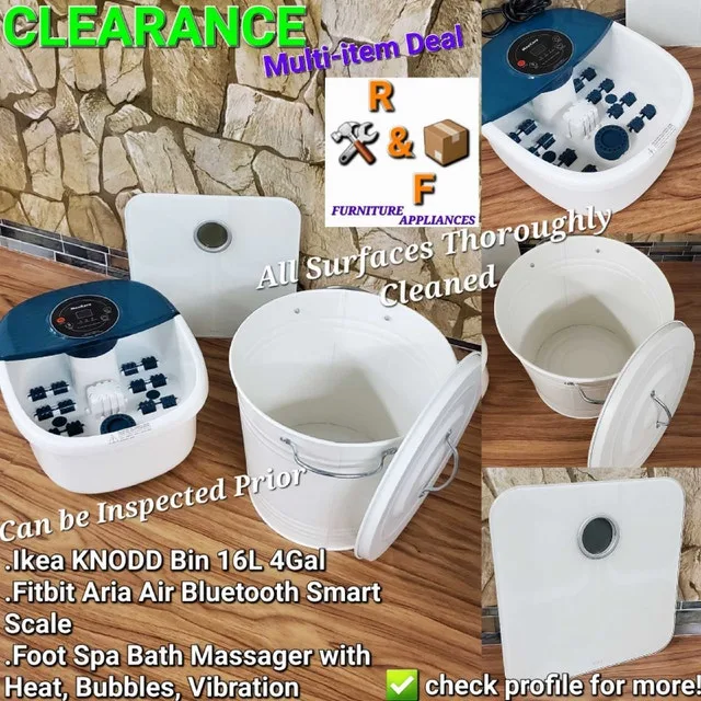 ➡️MaxKare Foot Spa, Fitbit Aria Air Bluetooth Ikea KNODD Bin 16L